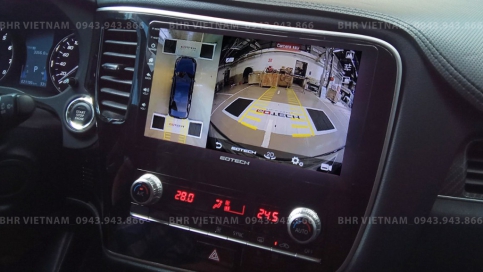 Màn hình DVD Android liền camera 360 Mitsubishi Outlander 2020 - nay | Gotech GT360 Plus